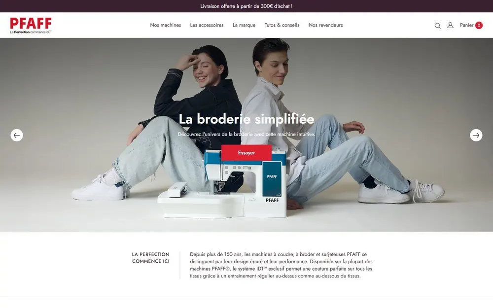 Pfaff France — Sites web