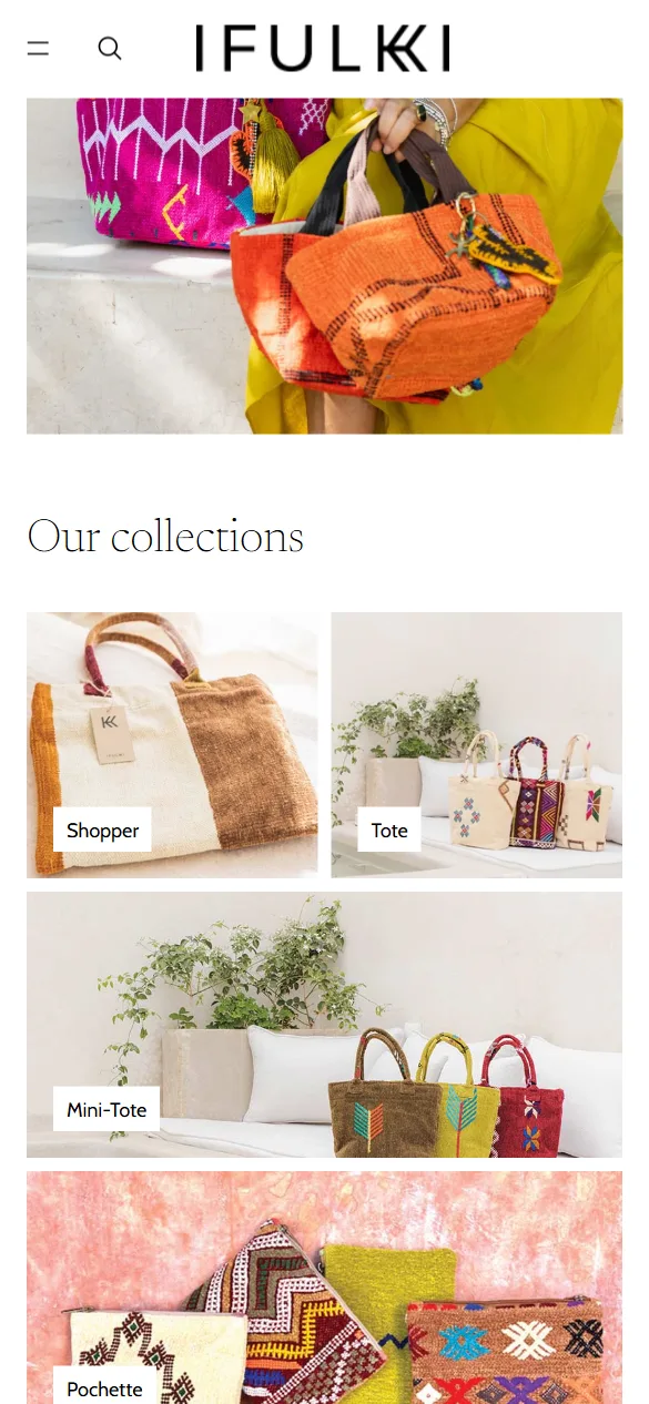 Collections — Online store for Ifulkki