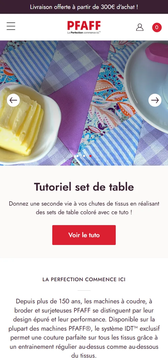 Pfaff France — Websites