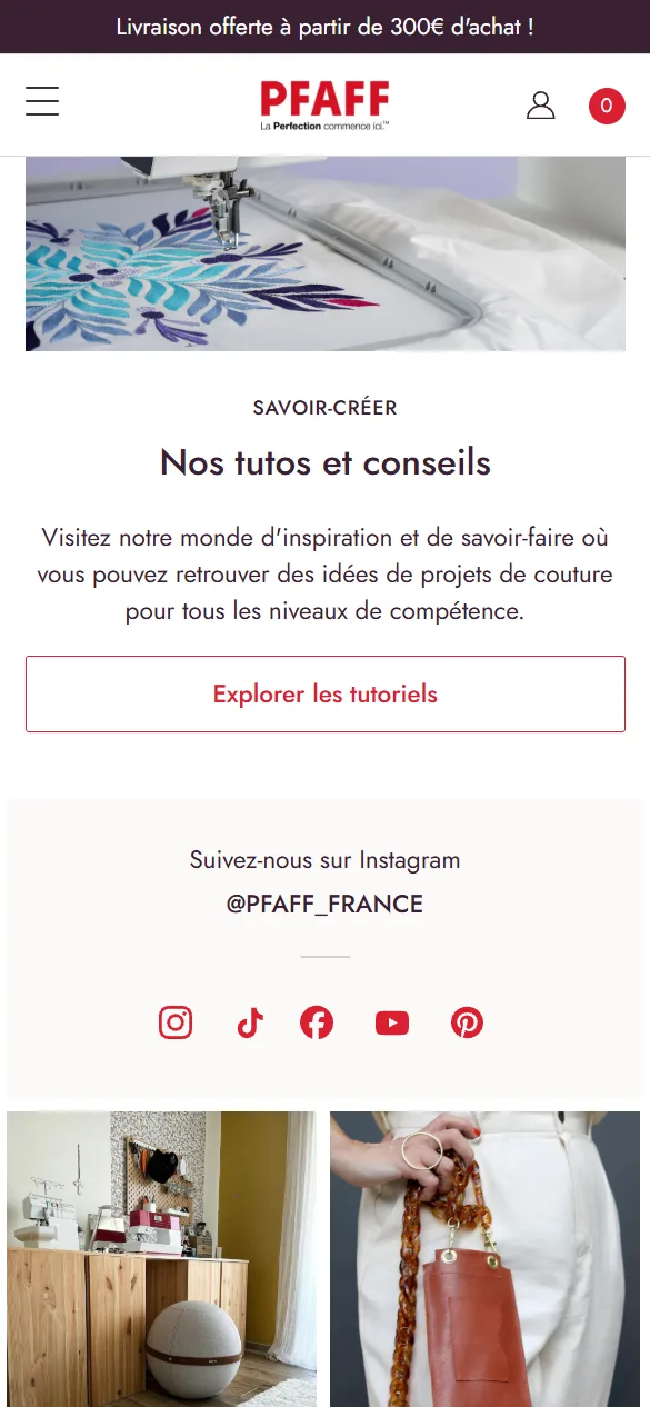 Tutos et conseils — Site officiel et boutique en ligne Pfaff France
