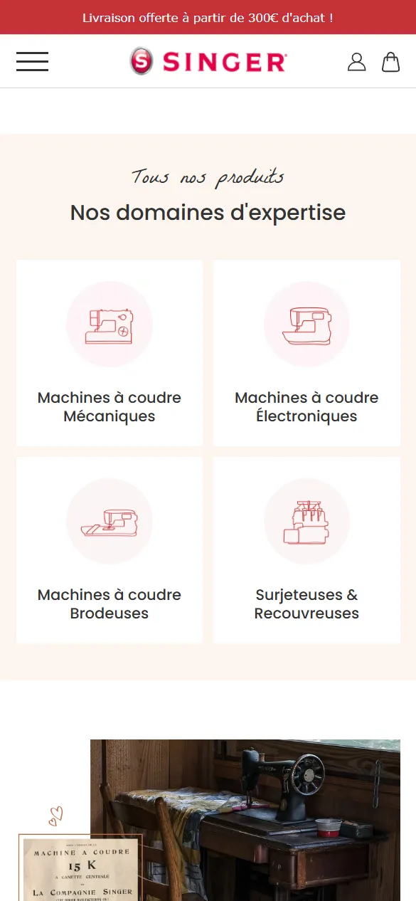 Machine ranges — Official website and online store for Singer France