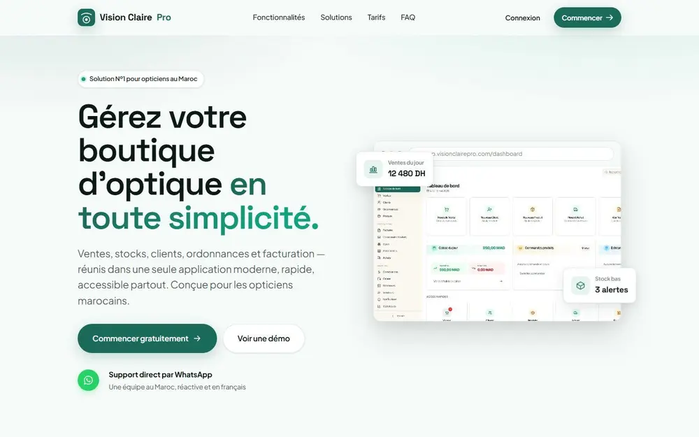 Vision Claire Pro — Applications