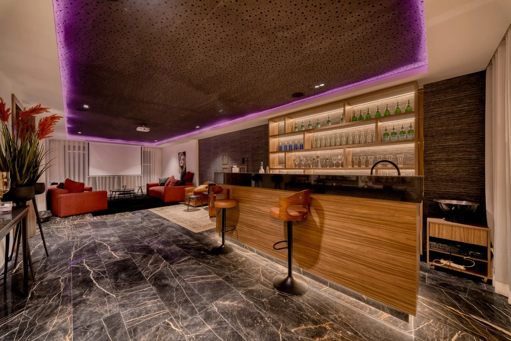 Bar — Modern villa with pool in Marrakech