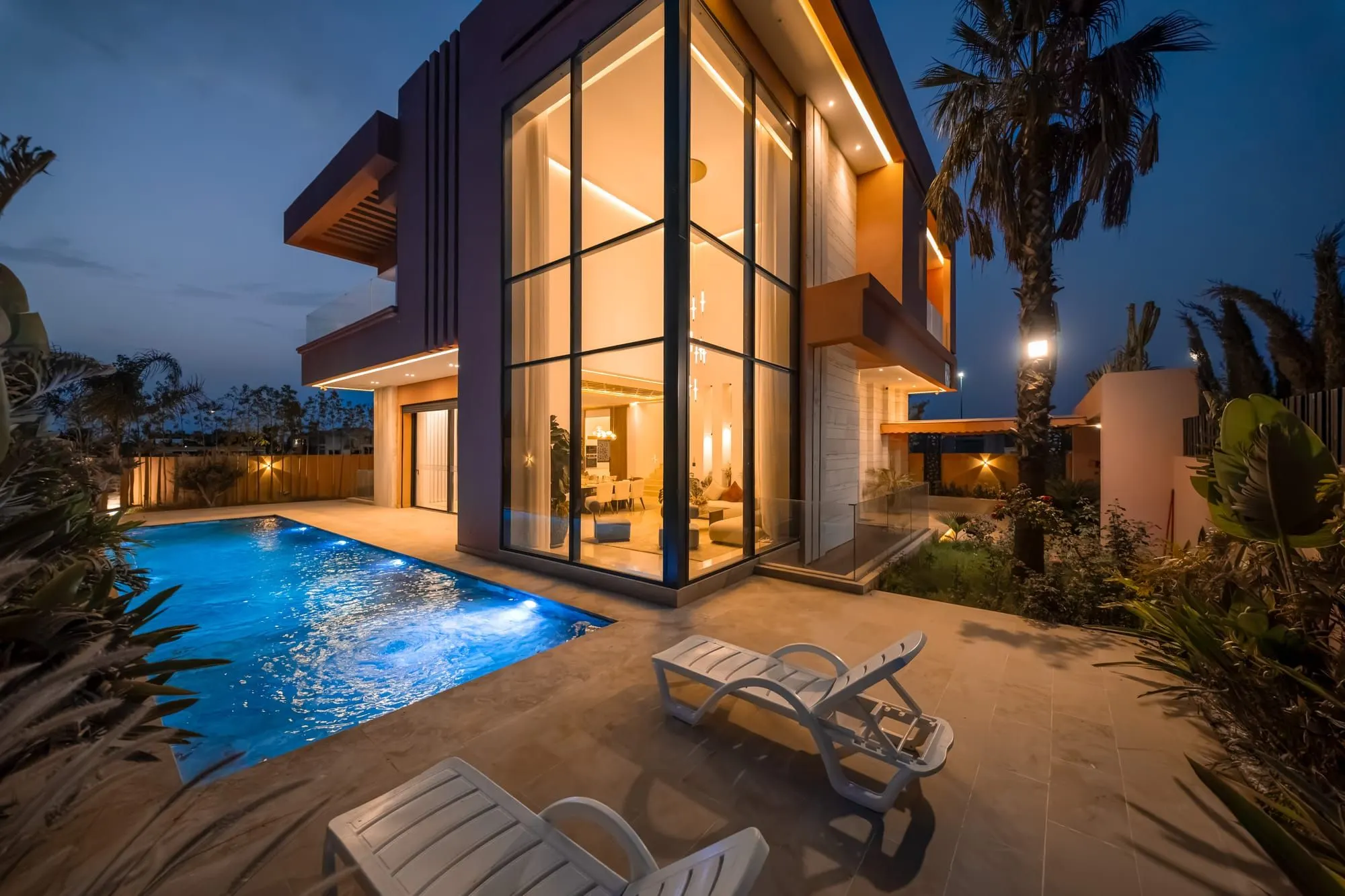 Modern villa with pool in Marrakech