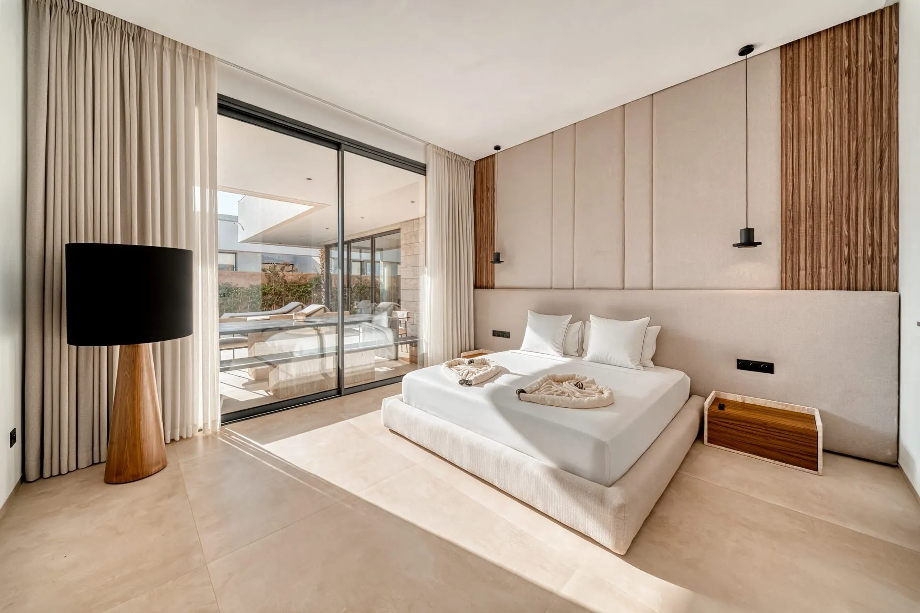 Chambre — Villa contemporaine avec salle de cinéma à Marrakech