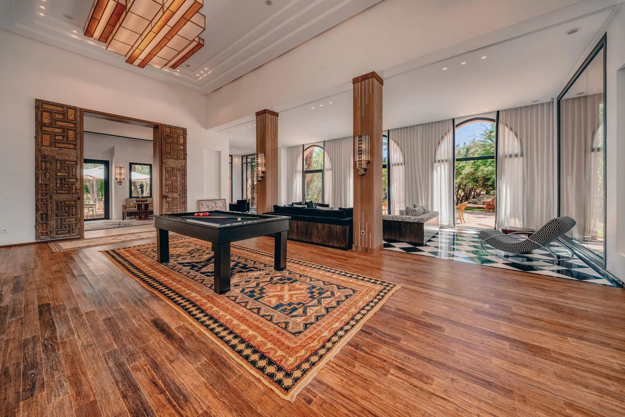 Salle de jeux — Villa et jardin de palmiers à Marrakech